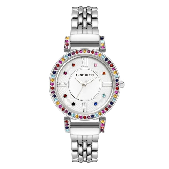 Anne Klein Women's Accented White Dial Watch - AK/2929RBSV