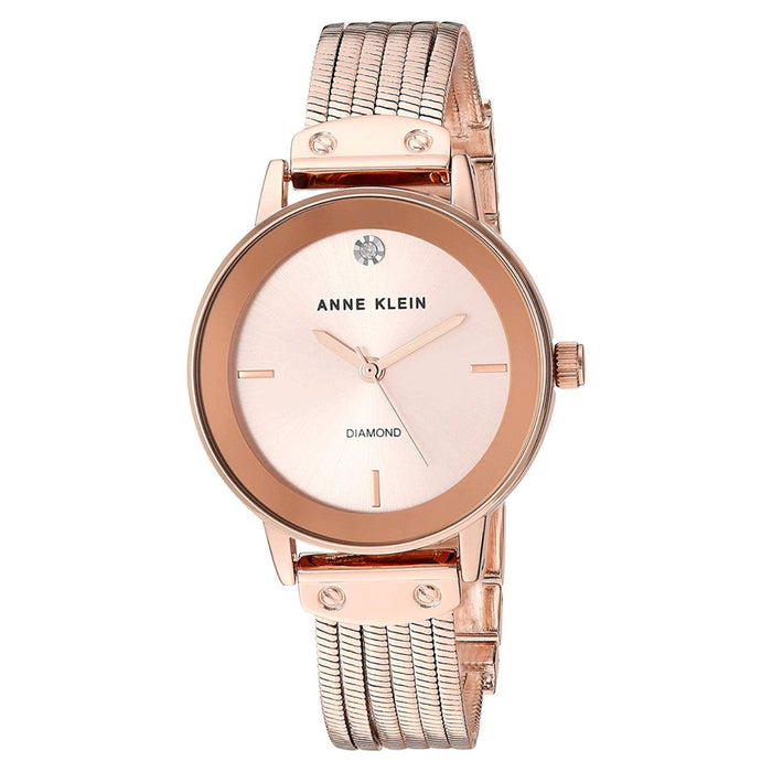 Anne Klein Women's Classic Rose gold Dial Watch - AK/3220RGRG