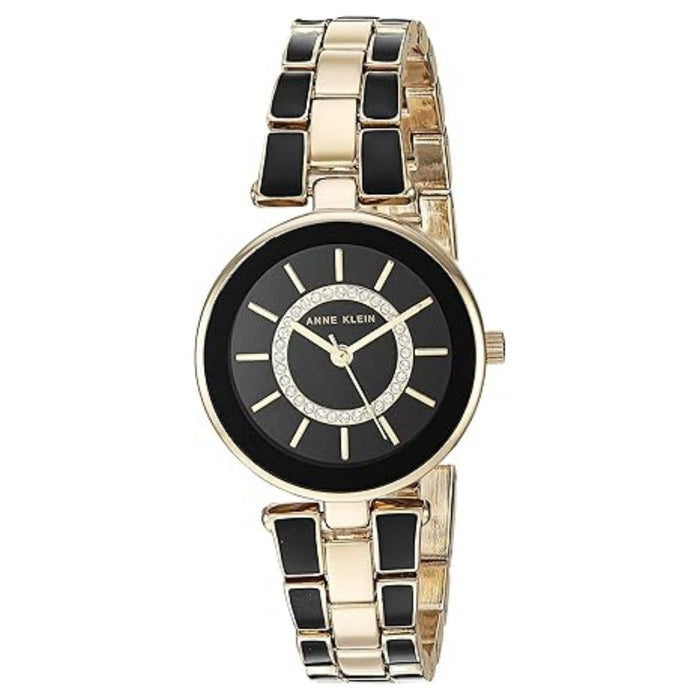 Anne Klein Women's Premium Black Dial Watch - AK/3286BKST