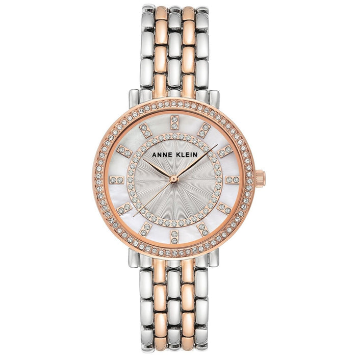 Anne Klein Women's Classic White Dial Watch - AK/3799MPRT