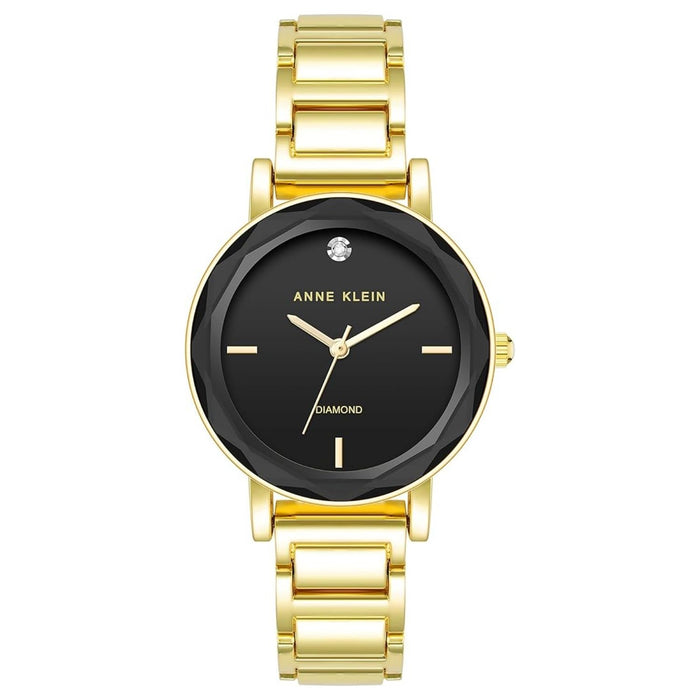 Anne Klein Women's Classic Black Dial Watch - AK/3966BKGB