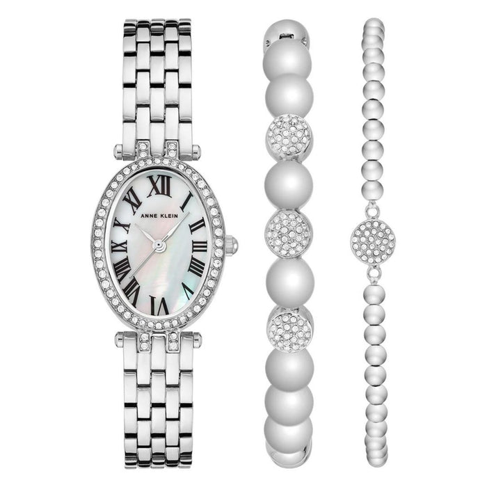 Anne Klein Women's Classic Silver Dial Watch - AK/3971SVST