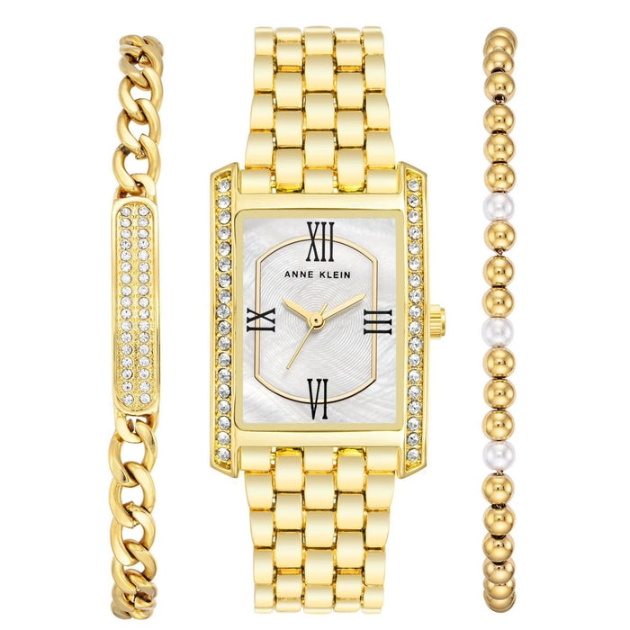 Anne Klein Women's Classic White Dial Watch - AK/3990WRST