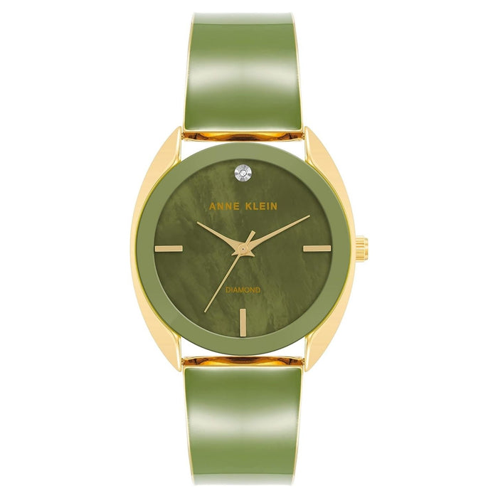 Anne Klein Women's Classic Green Dial Watch - AK/4040GPGN