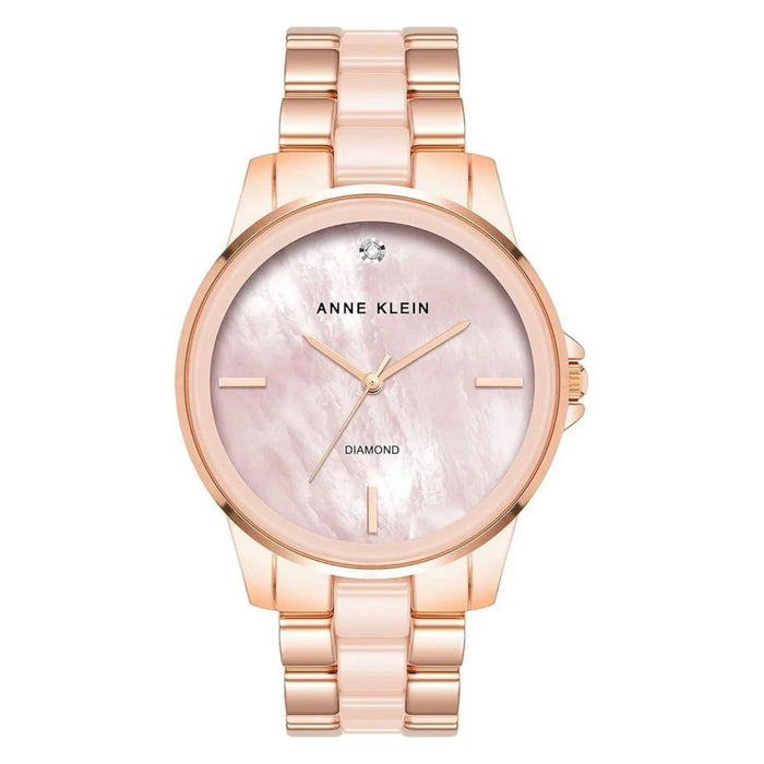 Anne Klein Women's Classic Pink Dial Watch - AK/4120BHRG