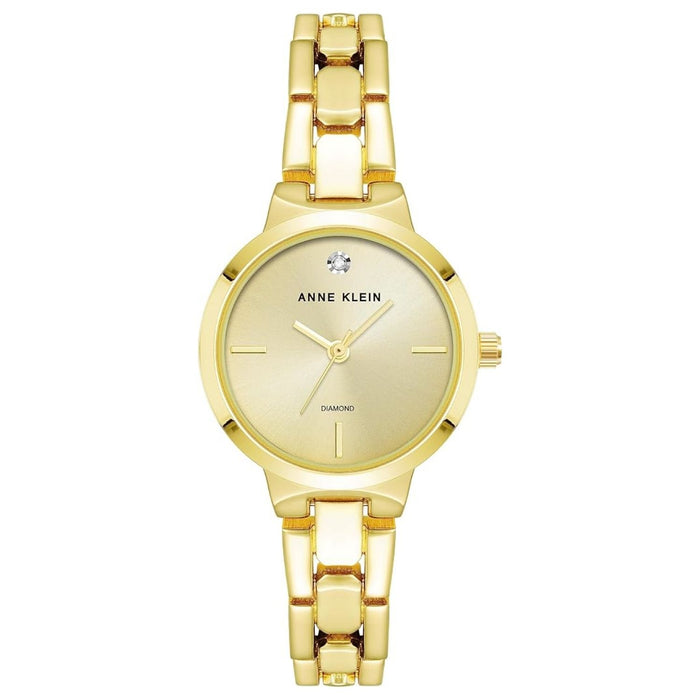 Anne Klein Women's Classic Gold Dial Watch - AK/4190CHGB