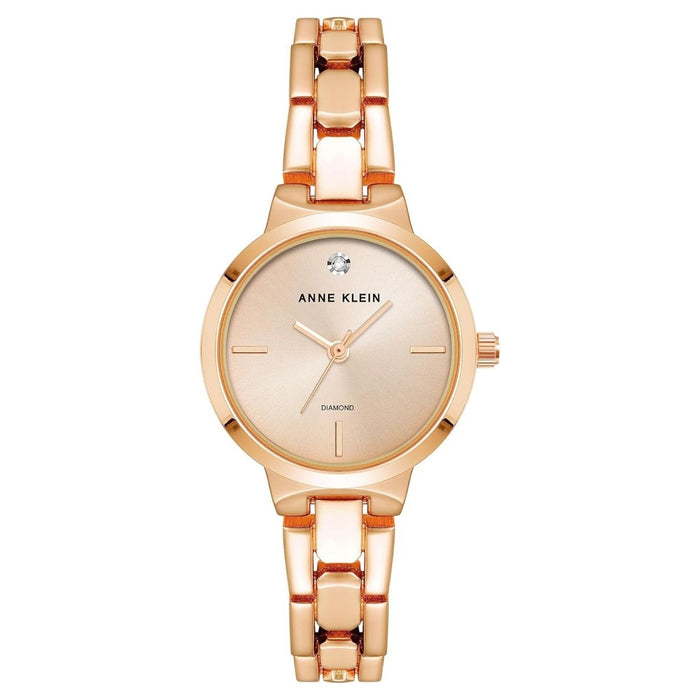 Anne Klein Women's Classic Rose gold Dial Watch - AK/4190RGRG
