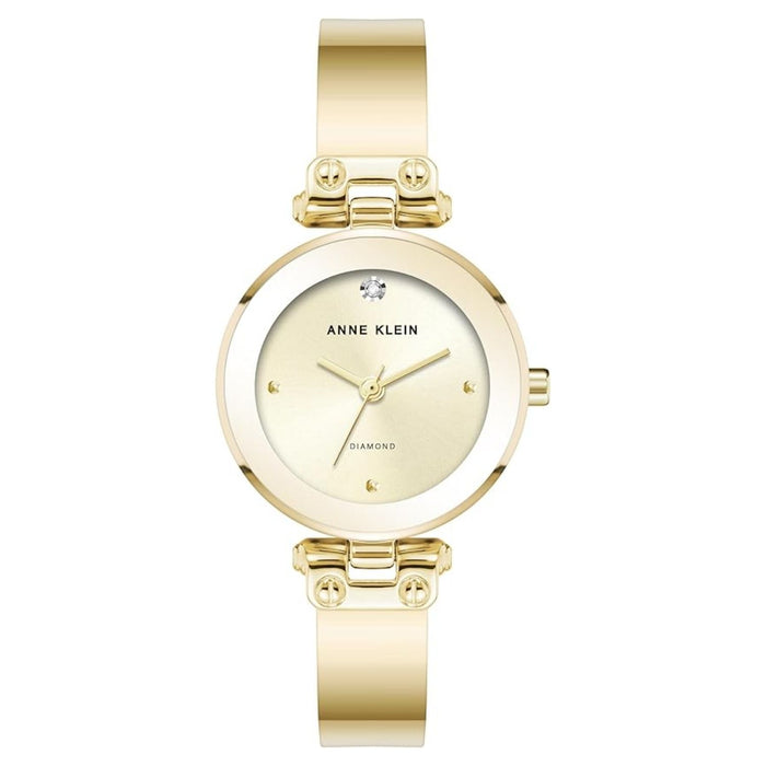 Anne Klein Women's Classic Gold Dial Watch - AK/5140CHGB