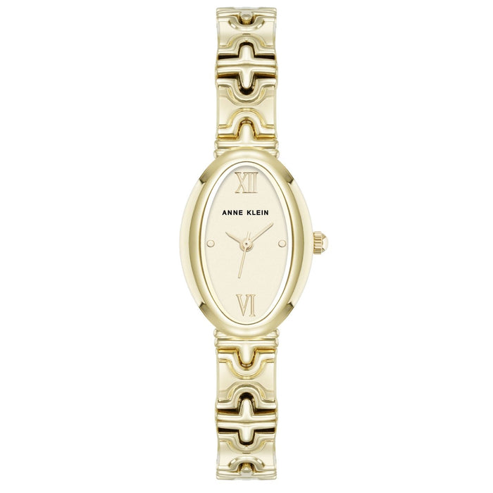 Anne Klein Women's Sunray Gold Dial Watch - AK/5226CHGB