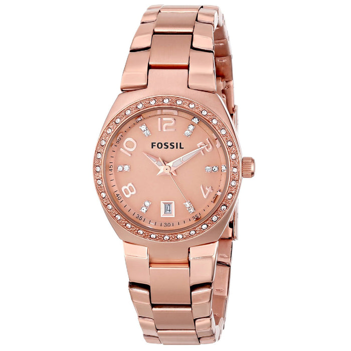 Fossil Women's Serena Rose gold Dial Watch - AM4508