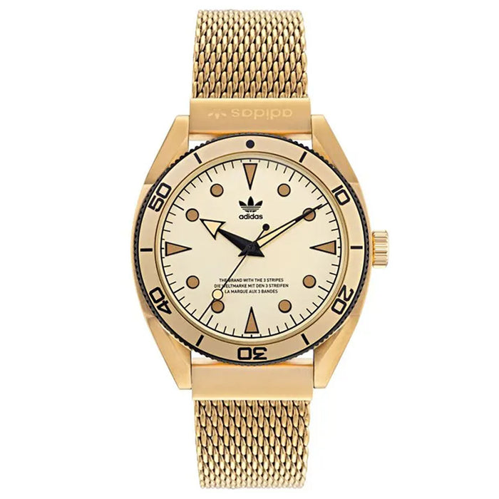 Adidas Men's Originals Fashion Edition Two Gold Dial Watch - AOFH22004