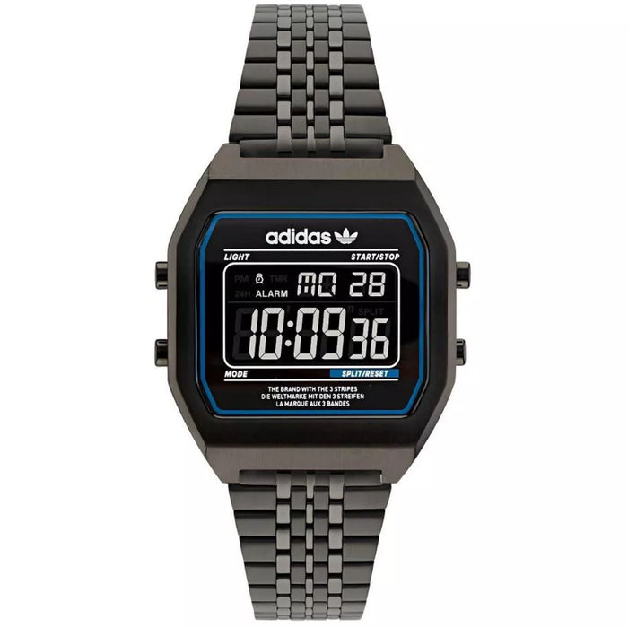 Adidas Women's Originals Street Digital Two Black Dial Watch - AOST22073