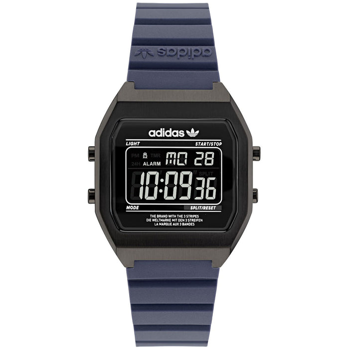 Adidas Women's Originals Street Digital Two Black Dial Watch - AOST22077