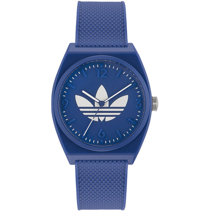 Adidas Men's Originals Project Two Blue Dial Watch - AOST23049