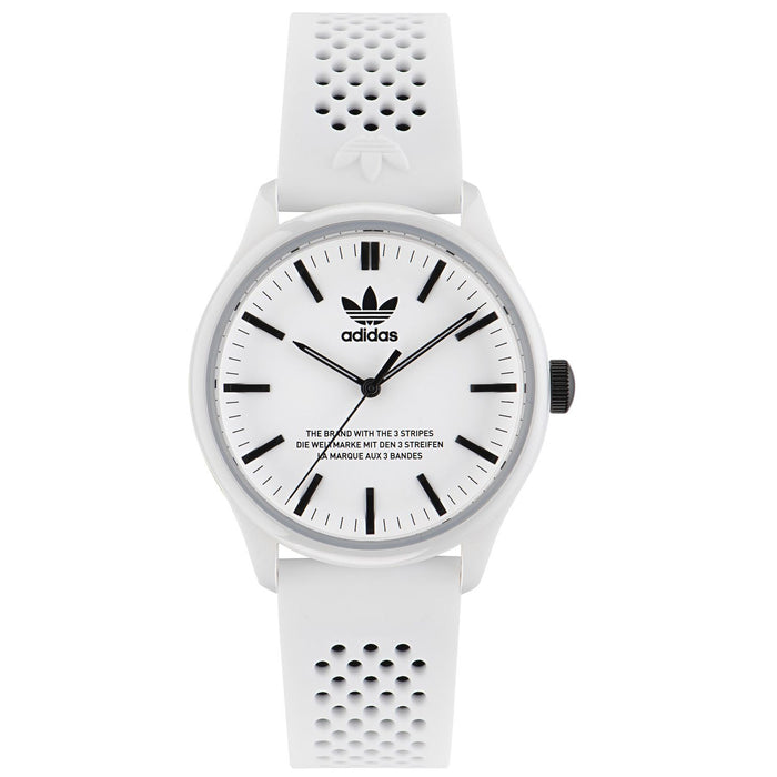 Adidas Men's Originals Code One Ceramic White Dial Watch - AOSY23030