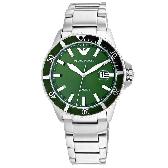 Armani Men's Mario Green Dial Watch - AR11338