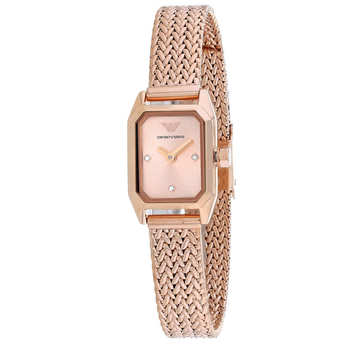 Armani Women's Gioia Rose gold Dial Watch - AR11345