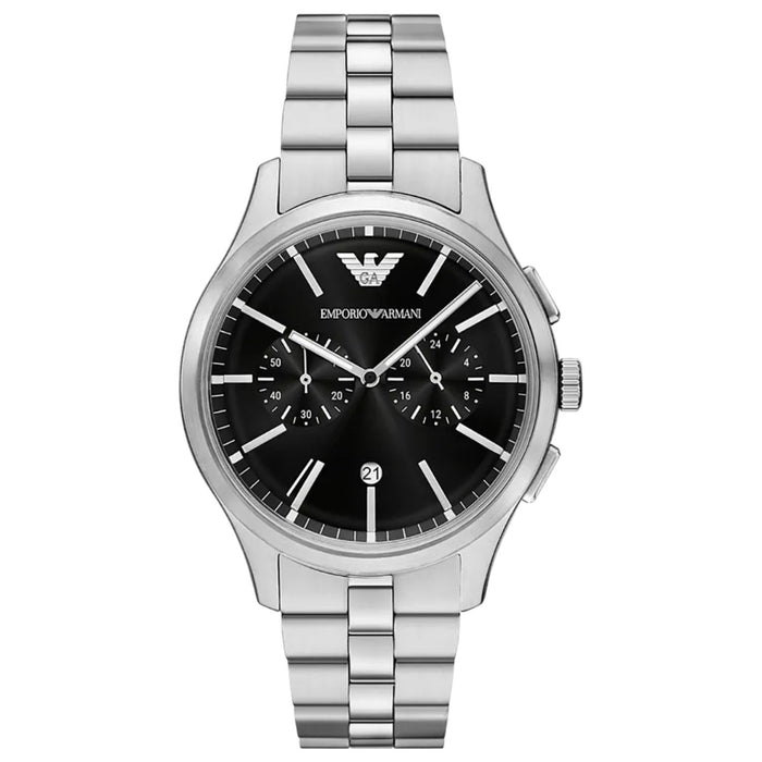 Emporio Armani Men's Dario Black Dial Watch - AR11691
