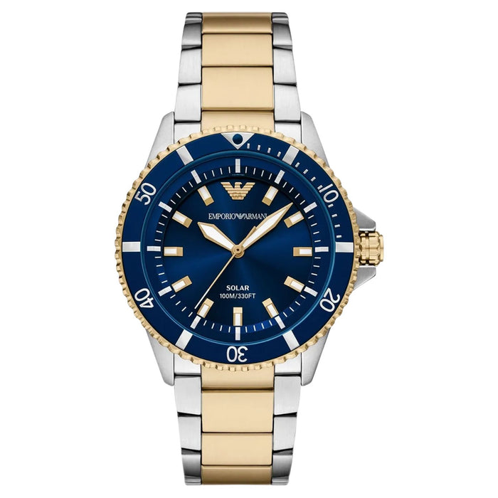 Emporio Armani Men's World Explorer Blue Dial Watch - AR11738