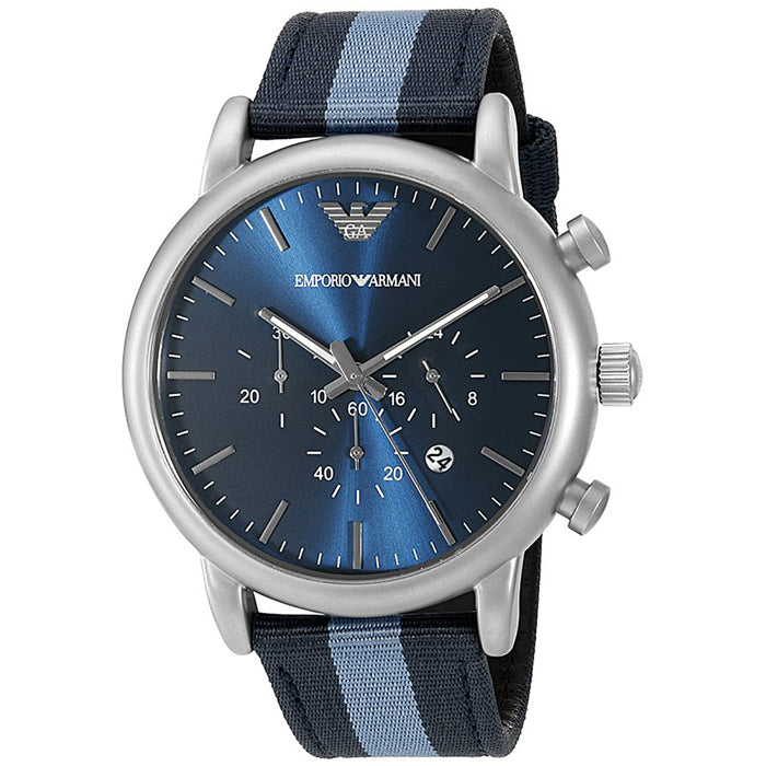 Armani Men's Luigi Blue Dial Watch - AR1949
