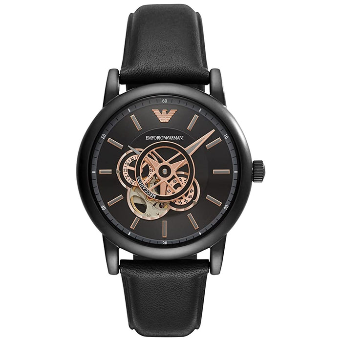 Armani Men's Emporio Black Dial Watch - AR60012