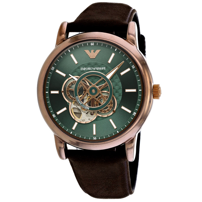 Armani Men's Luigi Green Dial Watch - AR60033