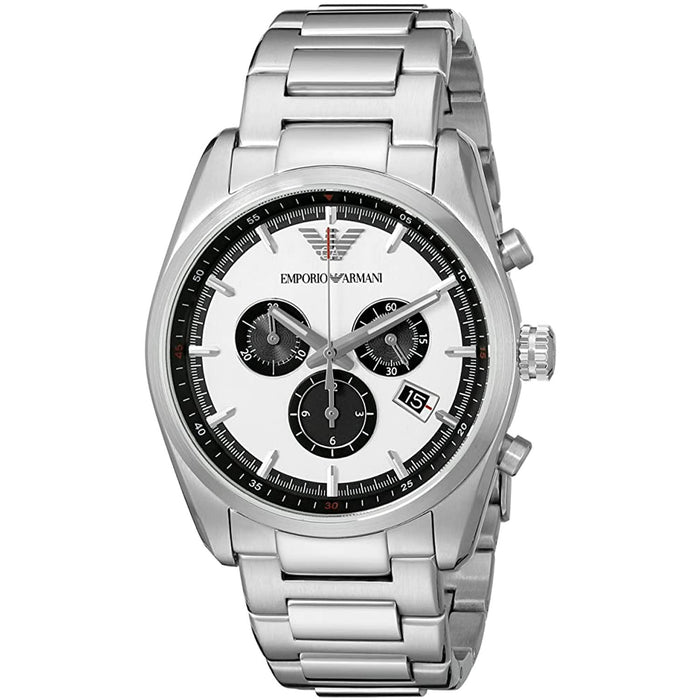Armani Men's Sportivo Silver Dial Watch - AR6007