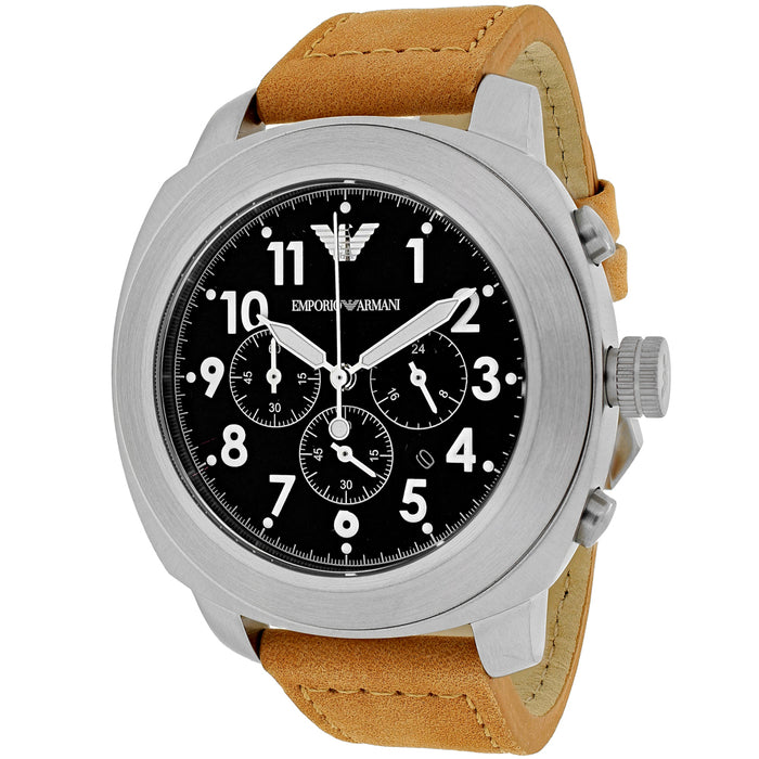 Armani Men's Sportivo Black Dial Watch - AR6060