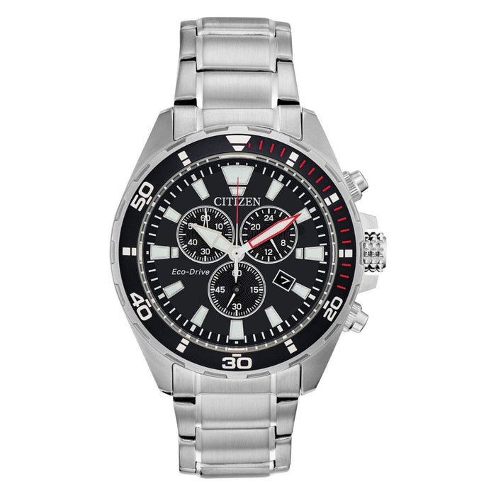 Citizen Men's Brycen Black Dial Watch - AT2438-53E