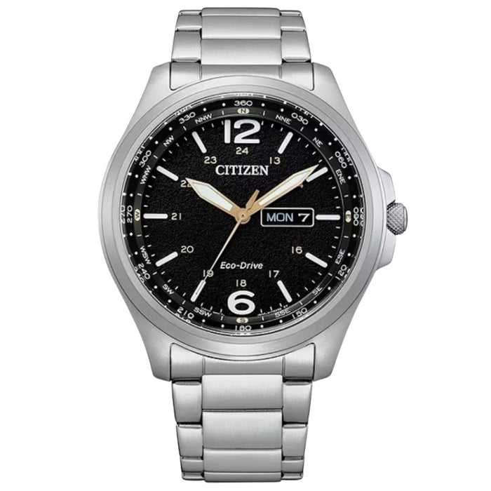 Citizen Men's Eco-Drive Black Dial Watch - AW0110-58E