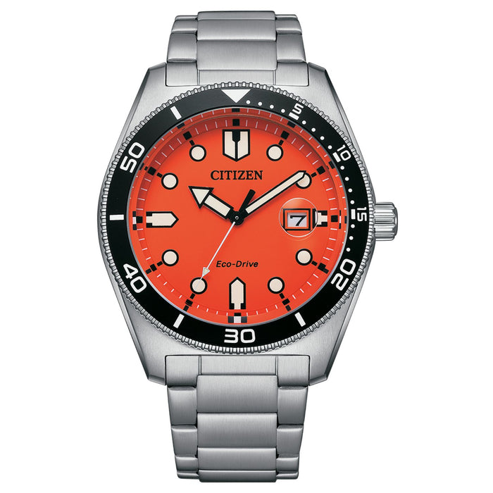 Citizen Men's Eco Drive Orange Dial Watch - AW1760-81X