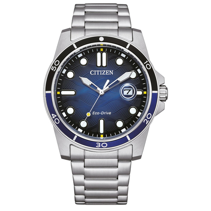 Citizen Men's Eco-Drive Blue Dial Watch - AW1810-85L