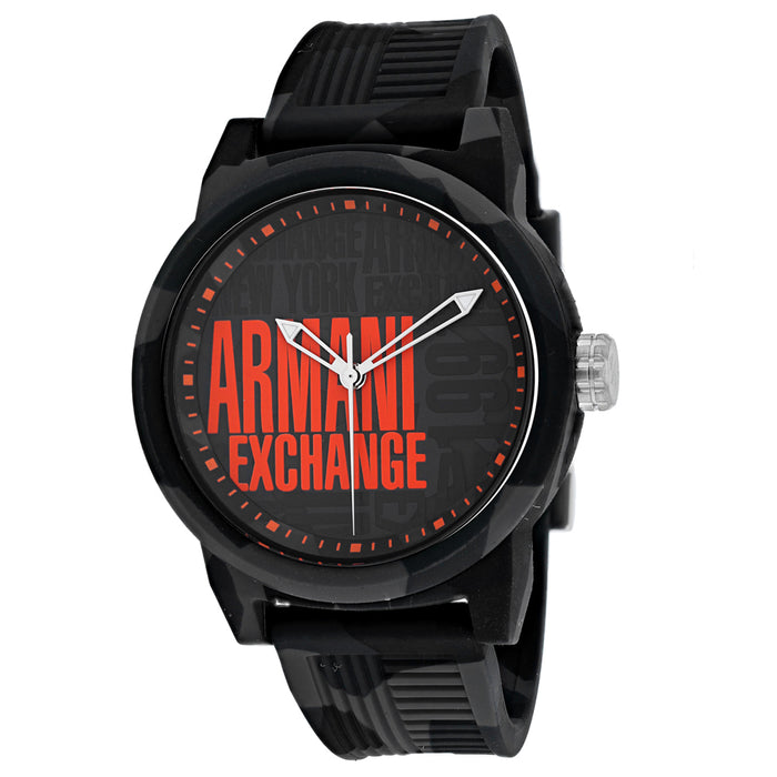 Armani Exchange Men's Three Hand Black Dial Watch - AX1441