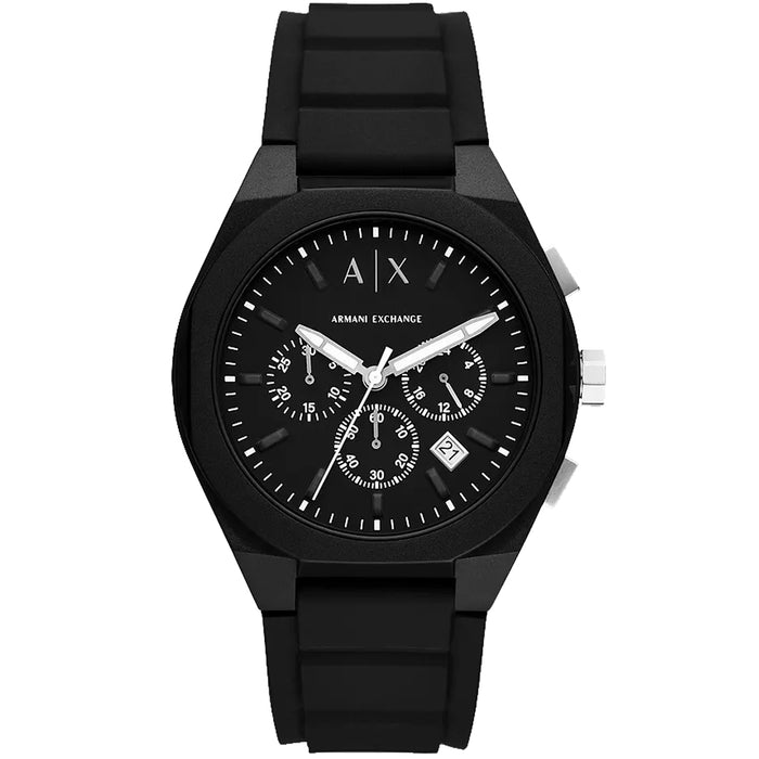 Armani Exchange Men's Rafael Black Dial Watch - AX4161