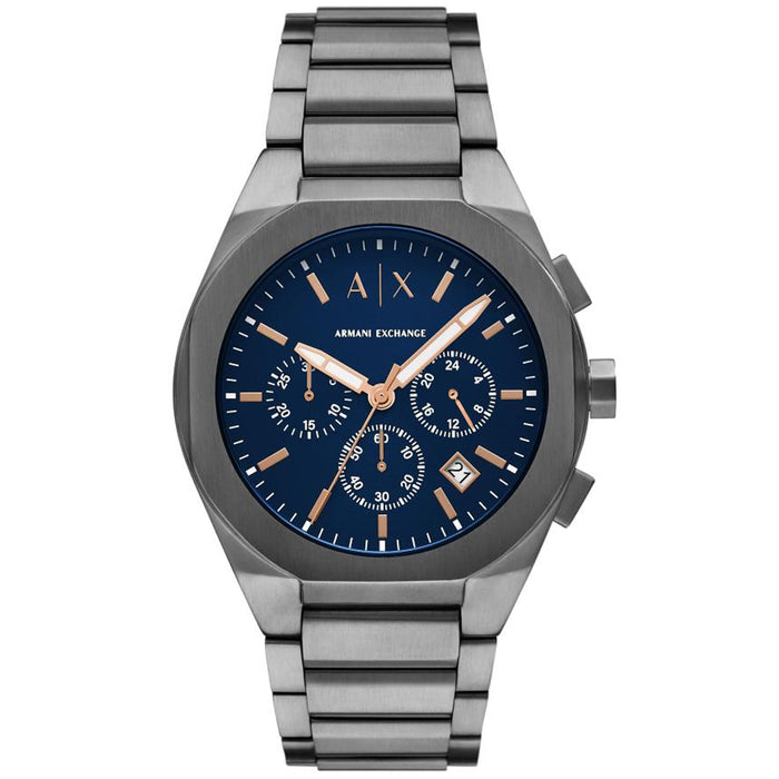Armani Exchange Men's Rafael Blue Dial Watch - AX4182