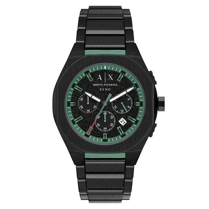 Armani Exchange Men's Sync Black Dial Watch - AX4294