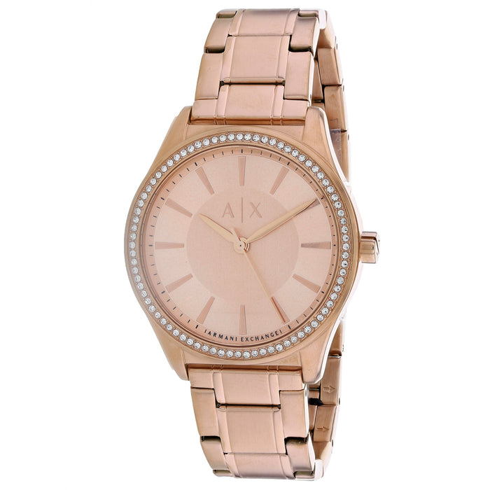 Armani Exchange Women's Classic Rose Gold Dial Watch - AX54421