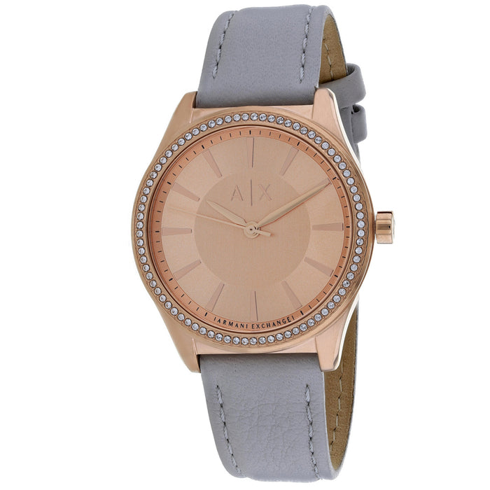 Armani Exchange Women's Classic Rose gold Dial Watch - AX5444