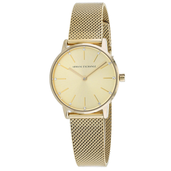 Armani Exchange Women's Lola Gold Dial Watch - AX5567