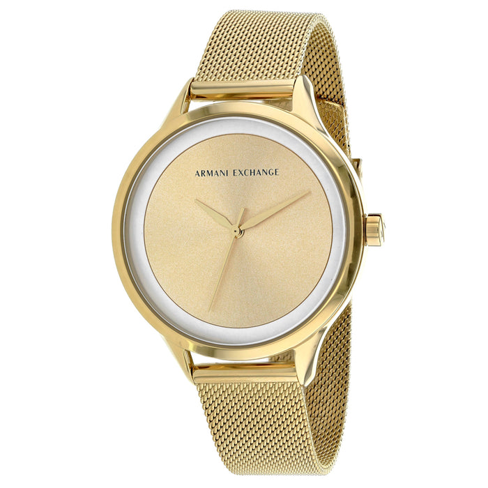 Armani Exchange Women's Classic Gold Dial Watch - AX5601