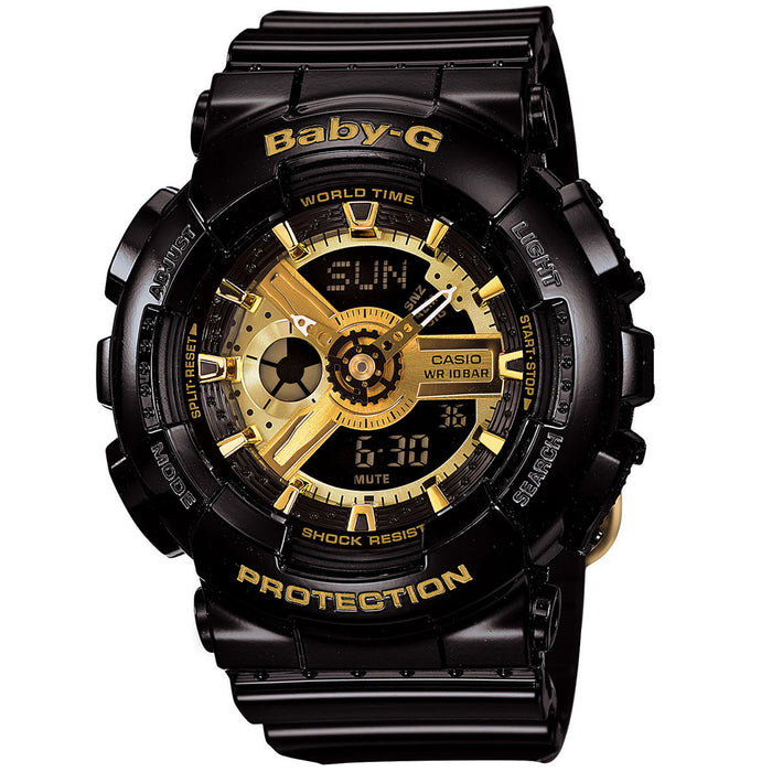 Casio Women's Baby-G Black Dial Watch - BA110-1A