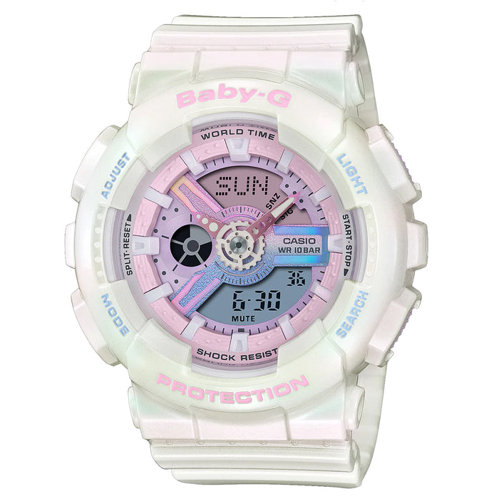Casio Women's Baby-G White Dial Watch - BA110PL-7A1