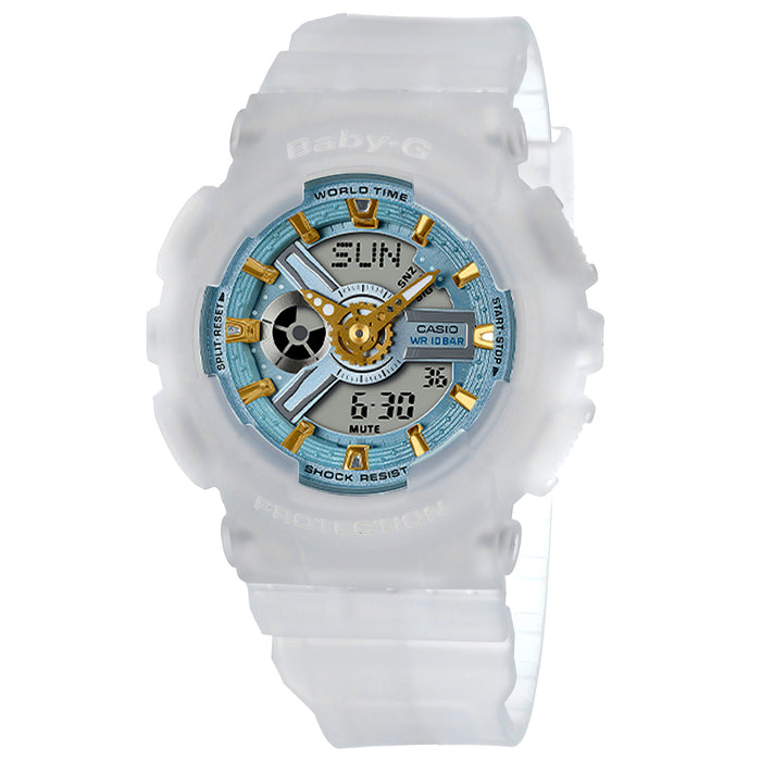Casio Women's Baby G Blue Dial Watch - BA110SC-7A