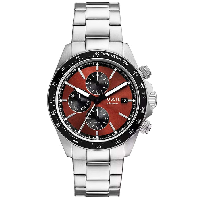 Fossil Men's Autocross Red Dial Watch - BQ2895