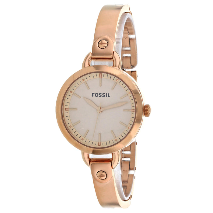 Fossil Women's Classic Minute Rose Gold Dial Watch - BQ3026