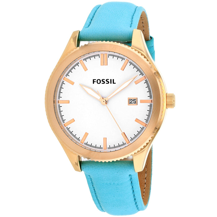 Fossil Women's Classic White Dial Watch - BQ3271