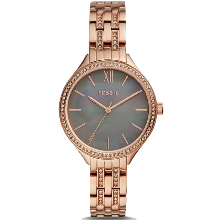 Fossil Women's Suitor Rose Grey Dial Watch - BQ3423
