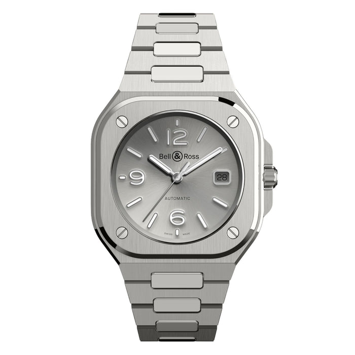 Bell & Ross Men's Grey Steel Grey Dial Watch - BR05A-GR-ST/SST