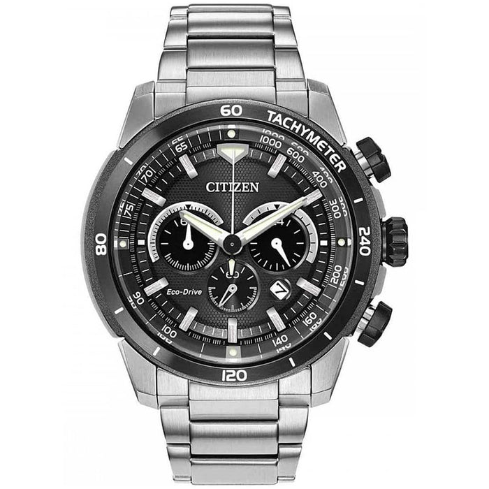 Citizen Men's Ecosphere Eco-Drive Black Dial Watch - CA4150-67E