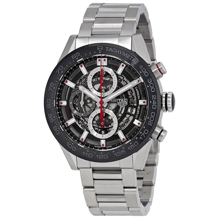 Tag Heuer Men's Carrera Black Dial Watch - CAR201V.BA0714